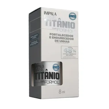 Base Tit&acirc;nio com Formol Impala Fortalecedor e Endurecedor de Unhas 8ml