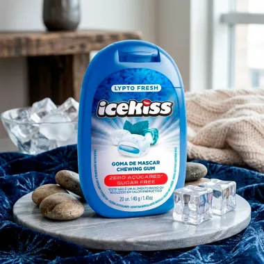 Goma de Mascar Chewing Gum IceKiss Lypto Fresh Zero A&ccedil;&uacute;cares 40g