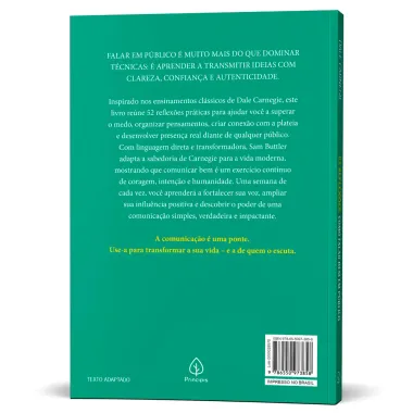 Livro 52 Reflex&otilde;es Como Falar Bem em P&uacute;blico Dale Carnegie Editora Principis