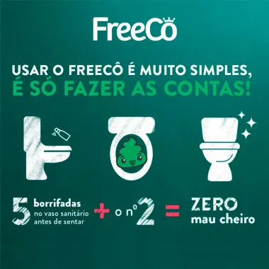 Bloqueador de Odores Sanit&aacute;rios FreeC&ocirc; Shrek 60ml