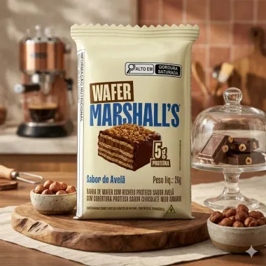 Barra de Wafer Proteico Marshall's Sabor Avela 26g