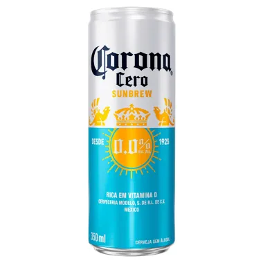 Cerveja Corona Cero Sunbrew Sem &Aacute;lcool 0.0% Lata 350ml