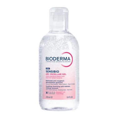 Sensibio Bioderma AR Micellar Gel Limpeza Anti-Vermelhid&atilde;o 250ml