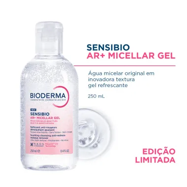 Sensibio Bioderma AR Micellar Gel Limpeza Anti-Vermelhid&atilde;o 250ml