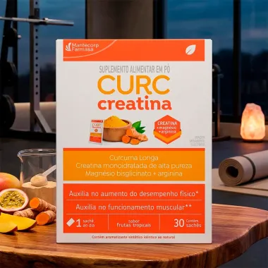 CURC Creatina Sabor Frutas Tropicais com 30 Saches