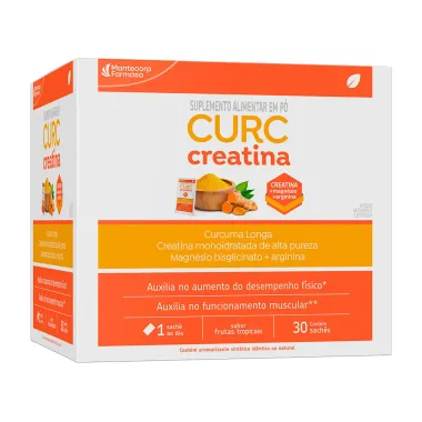 CURC Creatina Sabor Frutas Tropicais com 30 Saches
