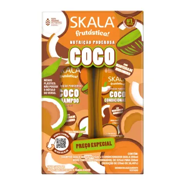 Shampoo 325ml e Condicionador 200ml Skala Frut&aacute;stica Coco Nutri&ccedil;&atilde;o Poderosa Pre&ccedil;o Especial