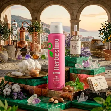 Desodorante Herb&iacute;ssimo Essence Aerossol Antitranspirante 72h Hidrata&ccedil;&atilde;o e Prote&ccedil;&atilde;o 150ml