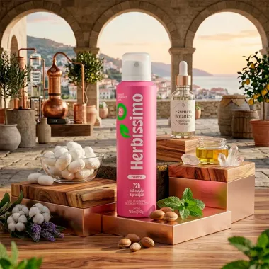 Desodorante Herb&iacute;ssimo Essence Aerossol Antitranspirante 72h Hidrata&ccedil;&atilde;o e Prote&ccedil;&atilde;o 150ml