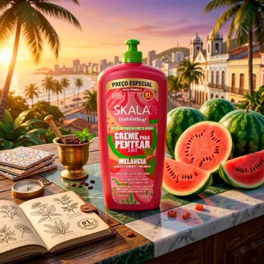 Creme de Pentear Skala Frut&aacute;stica 3 em 1 Melancia Liberado 500g