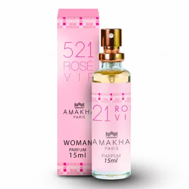 Deo Col&ocirc;nia 521 Vip Ros&eacute; Amakha Paris Woman Parfum 15ml