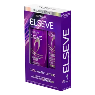 Shampoo L'or&eacute;al Paris Elseve Collagen Lifter 385ml e Condicionador 170ml