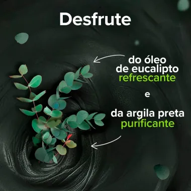 Sabonete em Barra Palmolive Naturals Sensa&ccedil;&atilde;o Purificante Argila Preta e &Oacute;leo de Eucalipto 150g