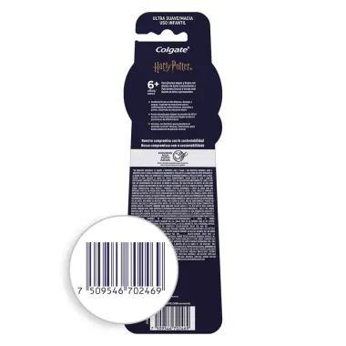 Escova de Dente Infantil Colgate Harry Potter 6+ Anos Ultra Suave Macia Sortidas 2 Unidades