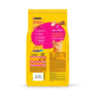 Ra&ccedil;&atilde;o para Gatos Friskies Adultos Mix de Carnes 850g