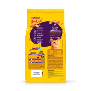 Ra&ccedil;&atilde;o para Gatos Friskies Castrados Megamix Especial 850g