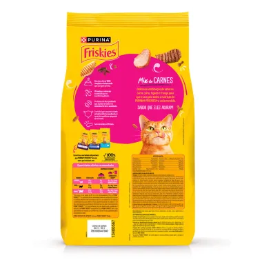 Ra&ccedil;&atilde;o para Gatos Friskies Adultos Mix de Carnes 2,5kg