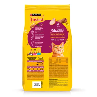 Ra&ccedil;&atilde;o para Gatos Friskies Castrados Mix de Carnes 2,5kg