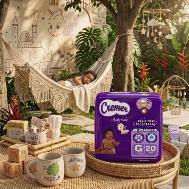 Fralda Cremer Magic Care Dia e Noite Tamanho G com 20 Unidades Descart&aacute;veis