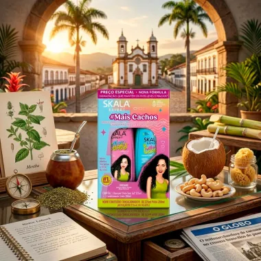 Shampoo Sem Sal 325ml + Condicionador 200ml Skala Expert Mais Cachos Defini&ccedil;&atilde;o Poderosa e Hidrata&ccedil;&atilde;o