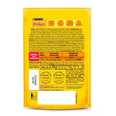 Ra&ccedil;&atilde;o &Uacute;mida para Gatos Friskies Mar de Sabores Molho Cremoso Sach&ecirc; 80g
