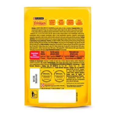 Ra&ccedil;&atilde;o &Uacute;mida para Gatos Friskies Megamix Molho Cremoso Sach&ecirc; 80g