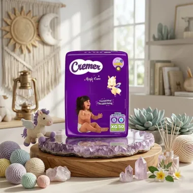 Fralda Cremer Magic Care Cheirinho Encantador Tamanho XG 50 Unidades Descart&aacute;veis