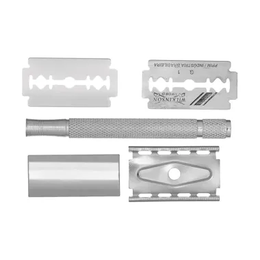 Aparelho de Metal Para Barbear Enox Cl&aacute;ssico Cabo Longo Antideslizante 1 Unidade