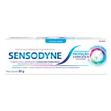 Creme Dental Sensodyne Prote&ccedil;&atilde;o Completa e Ultra Prote&ccedil;&atilde;o 20g