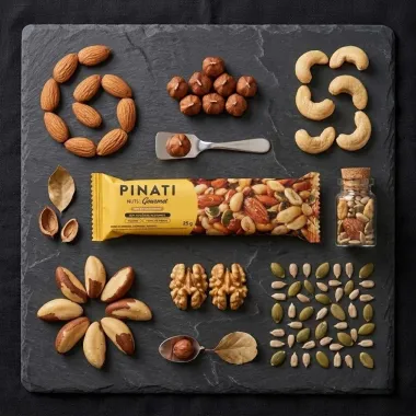 Barra de Cereais Pinati Nuts Gourmet Mix de Castanhas 25g