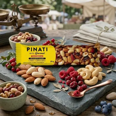 Barra de Cereais Pinati Nuts Gourmet Frutas Vermelhas 25g