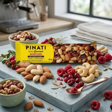 Barra de Cereais Pinati Nuts Gourmet Frutas Vermelhas 25g