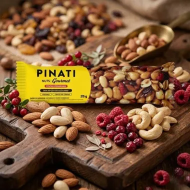 Barra de Cereais Pinati Nuts Gourmet Frutas Vermelhas 25g