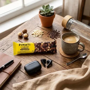 Barra de Cereais Pinati Nuts Gourmet Chocolate Amargo 25g