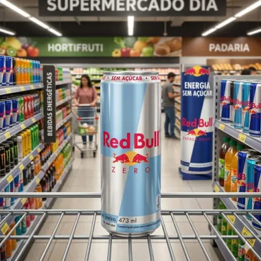 Energ&eacute;tico Red Bull Zero Sem A&ccedil;&uacute;car 473ml