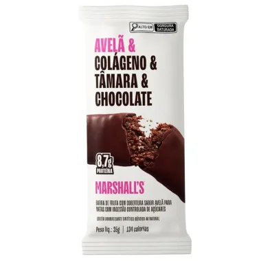 Barra de Fruta Marshall's Avel&atilde; Col&aacute;geno Tamara e Chocolate com 8,7g Prote&iacute;na 35g