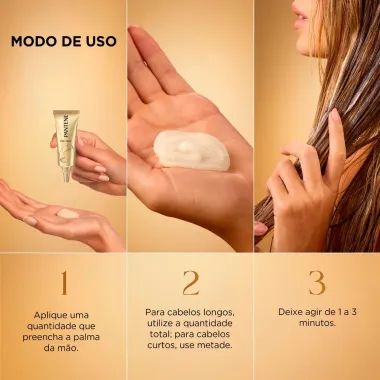 Ampola Tratamento Pantene Pro Shot Reestrutura&ccedil;&atilde;o Molecular com 3 Unidades de 15ml cada
