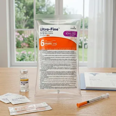 Seringa para Insulina Ultra Fine 30UI 6mm 31G Est&eacute;reis 0,3ml com 10 Unidades