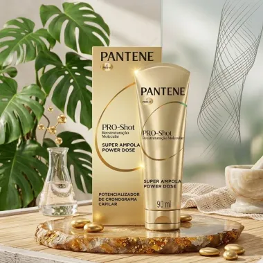 Ampola Tratamento Pantene Pro Shot Reestrutura&ccedil;&atilde;o Molecular 90ml