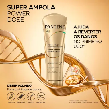 Ampola Tratamento Pantene Pro Shot Reestrutura&ccedil;&atilde;o Molecular 90ml
