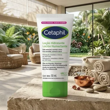 Cetaphil Lo&ccedil;&atilde;o Hidratante Pele Sens&iacute;vel Normal a Seca 50ml