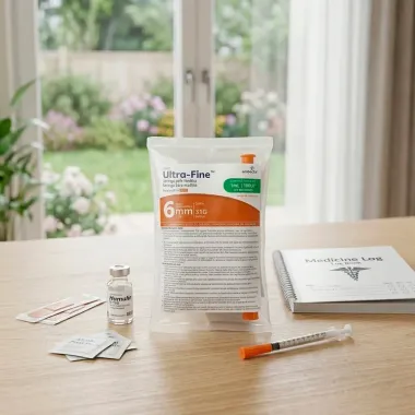 Seringa para Insulina Ultra Fine 100UI 6mm 31G Est&eacute;reis 1ml com 10 Unidades