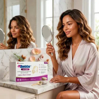 Quelatus Mulher Cabelo, Pele e Unhas 60 C&aacute;psulas