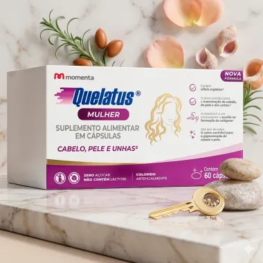 Quelatus Mulher Cabelo, Pele e Unhas 60 C&aacute;psulas
