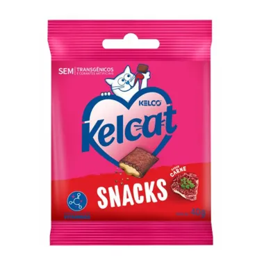 Petisco para Gatos Kelcat Snacks Sabor Carne 40g