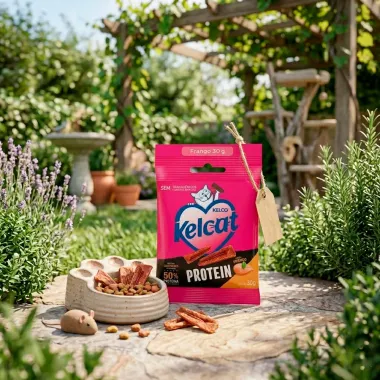 Petisco para Gatos Kelcat Protein Sabor Frango 30g