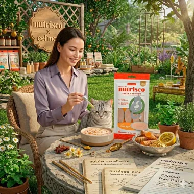 Snack Cremoso Nutrisco Bem Me Pet para Gatos Super Premium Sabor Frango 4 Unidades de 14g cada
