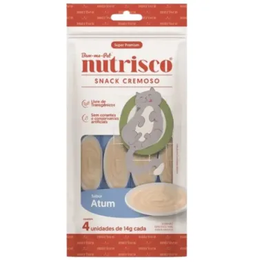 Snack Cremoso Nutrisco Sabor Atum com 4 Unidades de 14g cada
