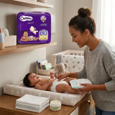 Fralda Infantil Cremer Magic Care Dia e Noite M com 22 Unidades
