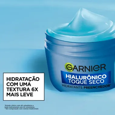 Hidratante Preenchedor Garnier Hialur&ocirc;nico Toque Seco 85g